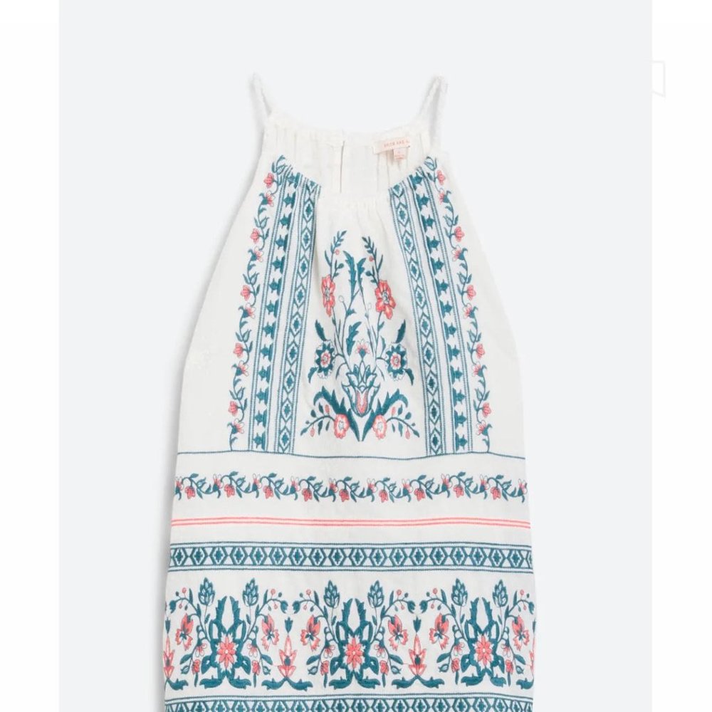 Blue Skies Embroidered Halter Top NWT. Never Worn.